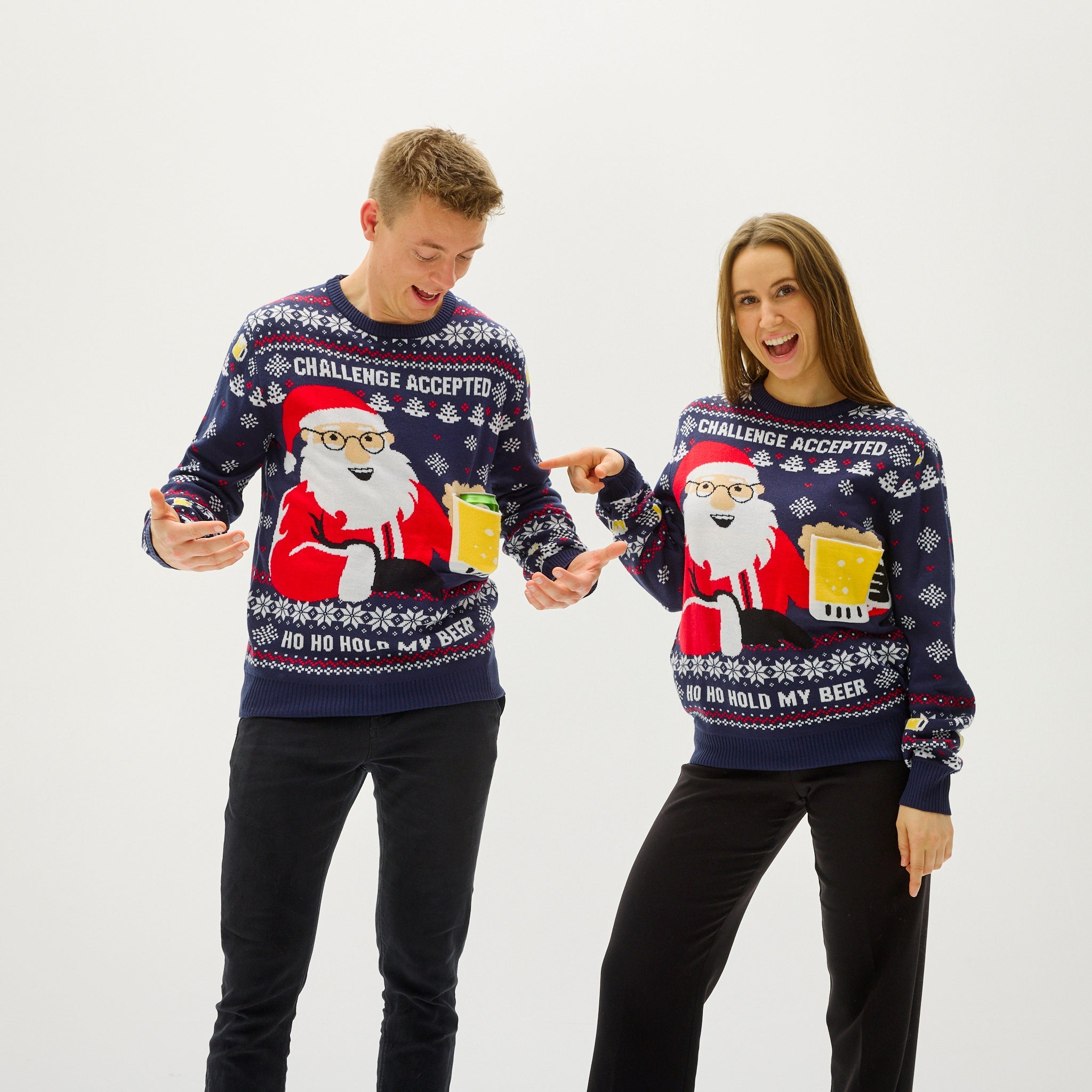 Ho Ho Hold My Beer Sweater - Herren